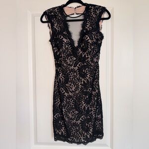 AQUA Women’s Black Lace Dress size Small/0